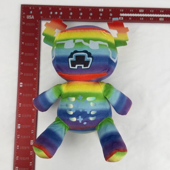 Minecraft Rainbow Axolotl Plush 10” - Picture 7 of 7